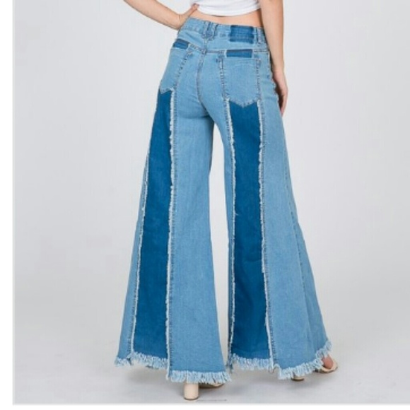 Only A Few Left💦- Two Toned Wide Leg Denim💨 - Picture 5 of 8